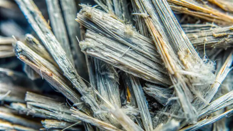 Close up photo of Asbestos fibers